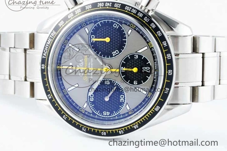 0215 Speedmaster Racing Master SS HKF Best Edition Gray Black Dial on SS Bracelet A Sustainable 7805